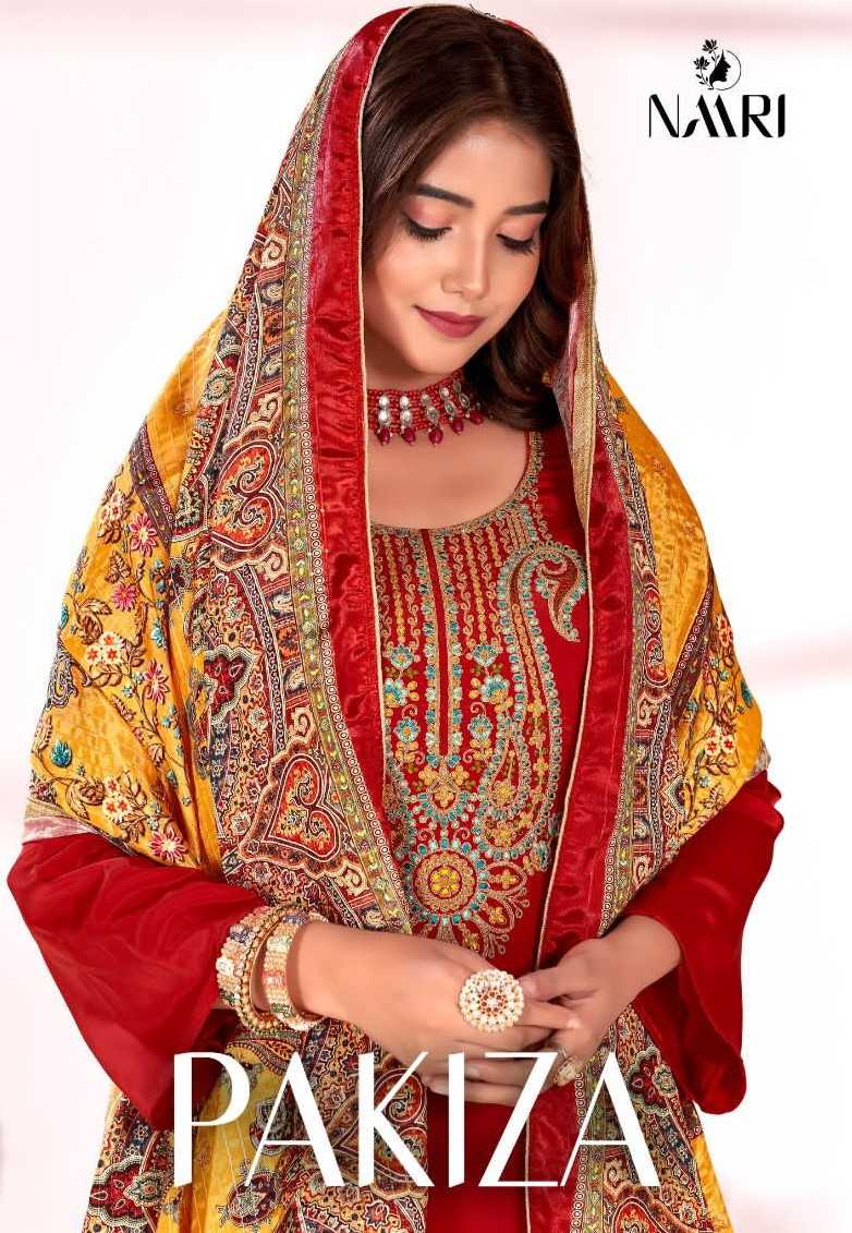 naari pakiza designer ethnic festive wear dress material wholesale collection