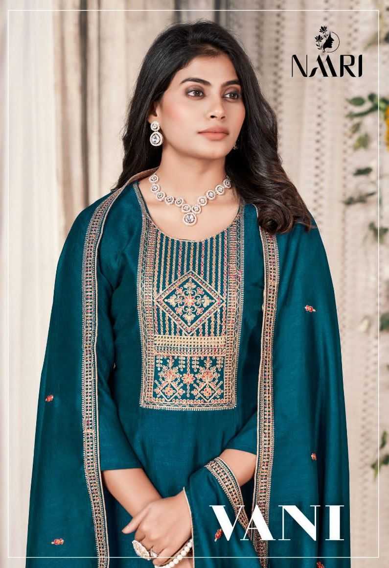naari present vani festive wear vichitra silk unstitch salwar kameez