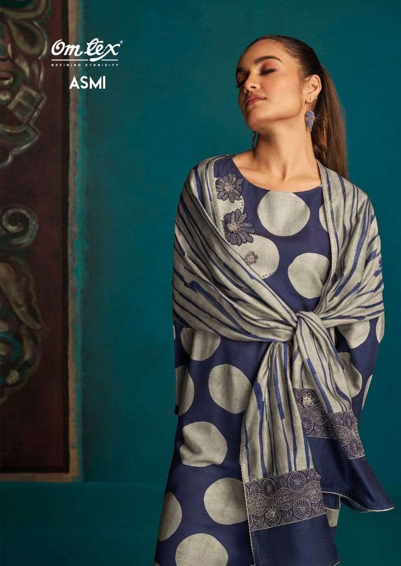 omtex present asmi digital print winter wear salwar suit material