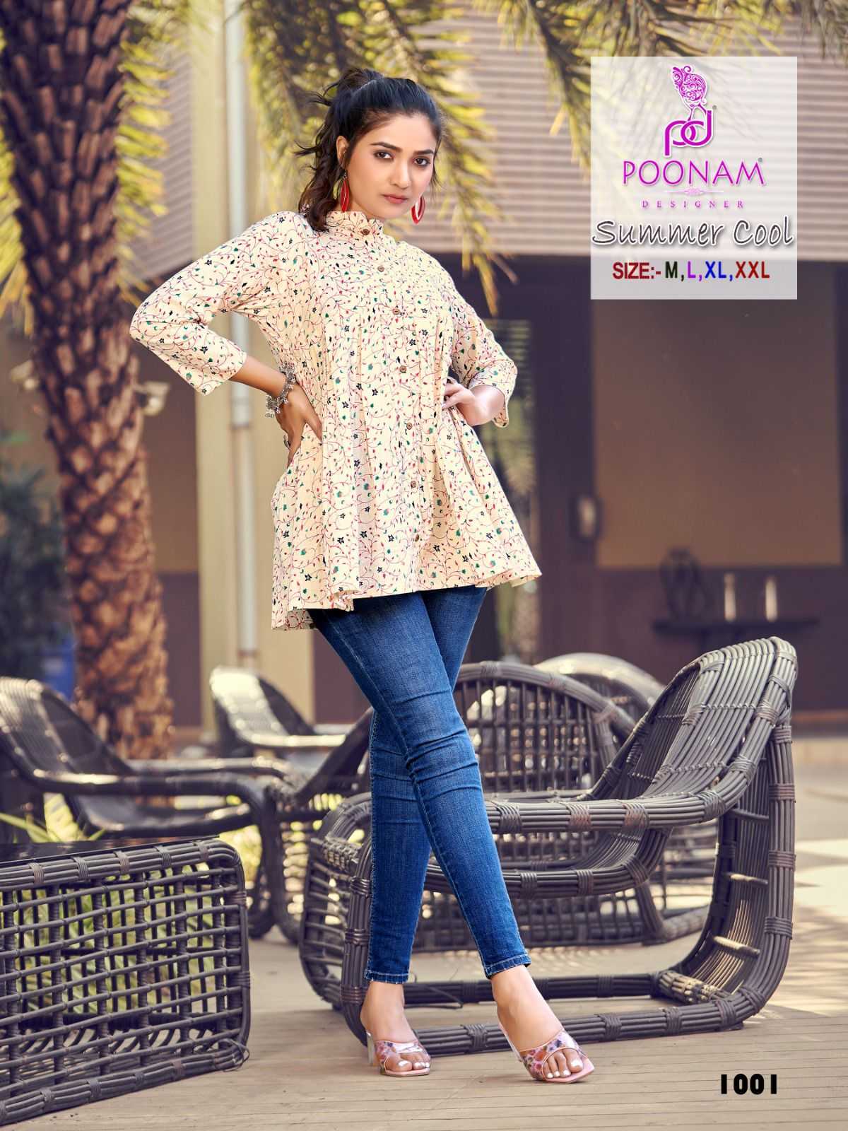 poonam designer present summer cool comfortable stitch fancy tunic