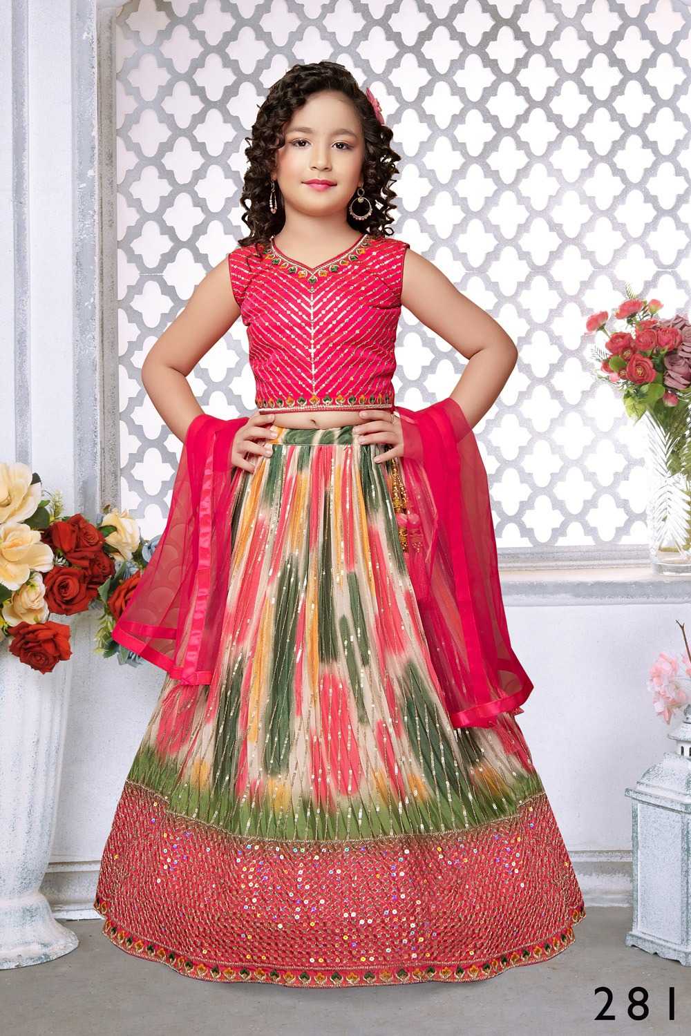 pr aaradhna vol 42 readymade festive collection lehegna choli sharara kurti kids wear