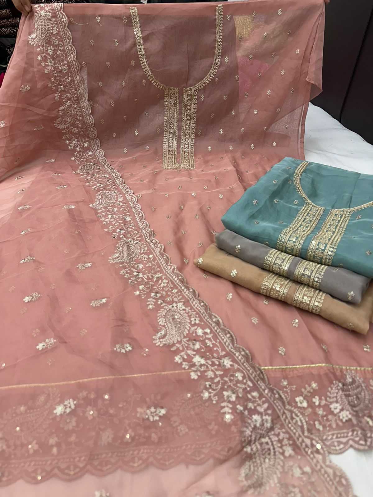 pr babita designer party wear unstitch salwar kameez 