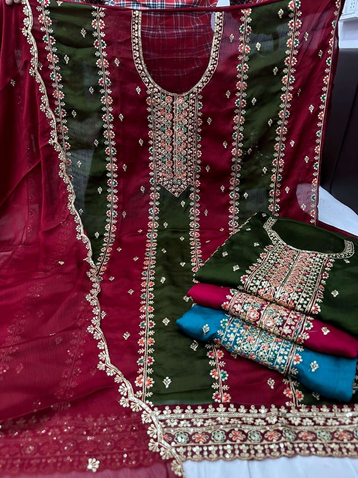 pr cocktail occasion wear salwar kameez material wholesaler