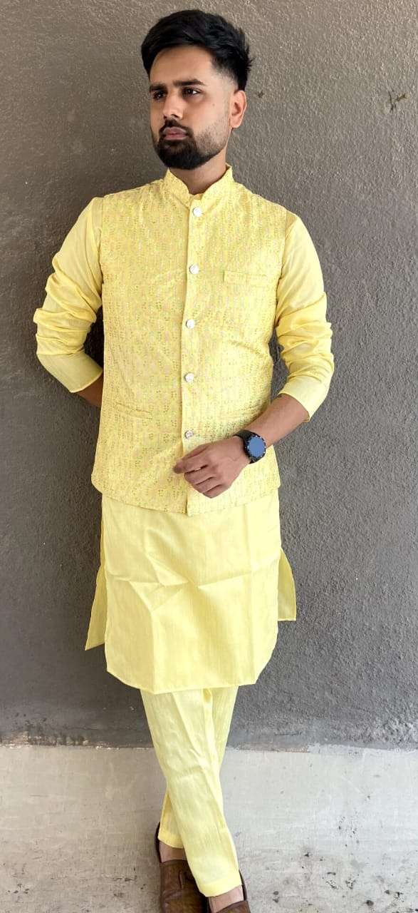 pr desi boys occasion wear readymade mens kurta payjama with designer koti