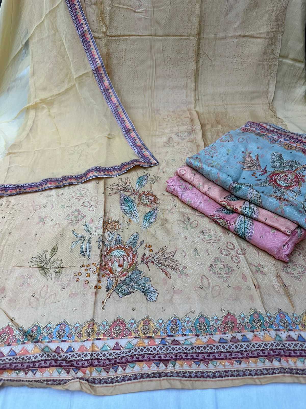 pr gulzar designer party wear unstitch salwar kameez collection