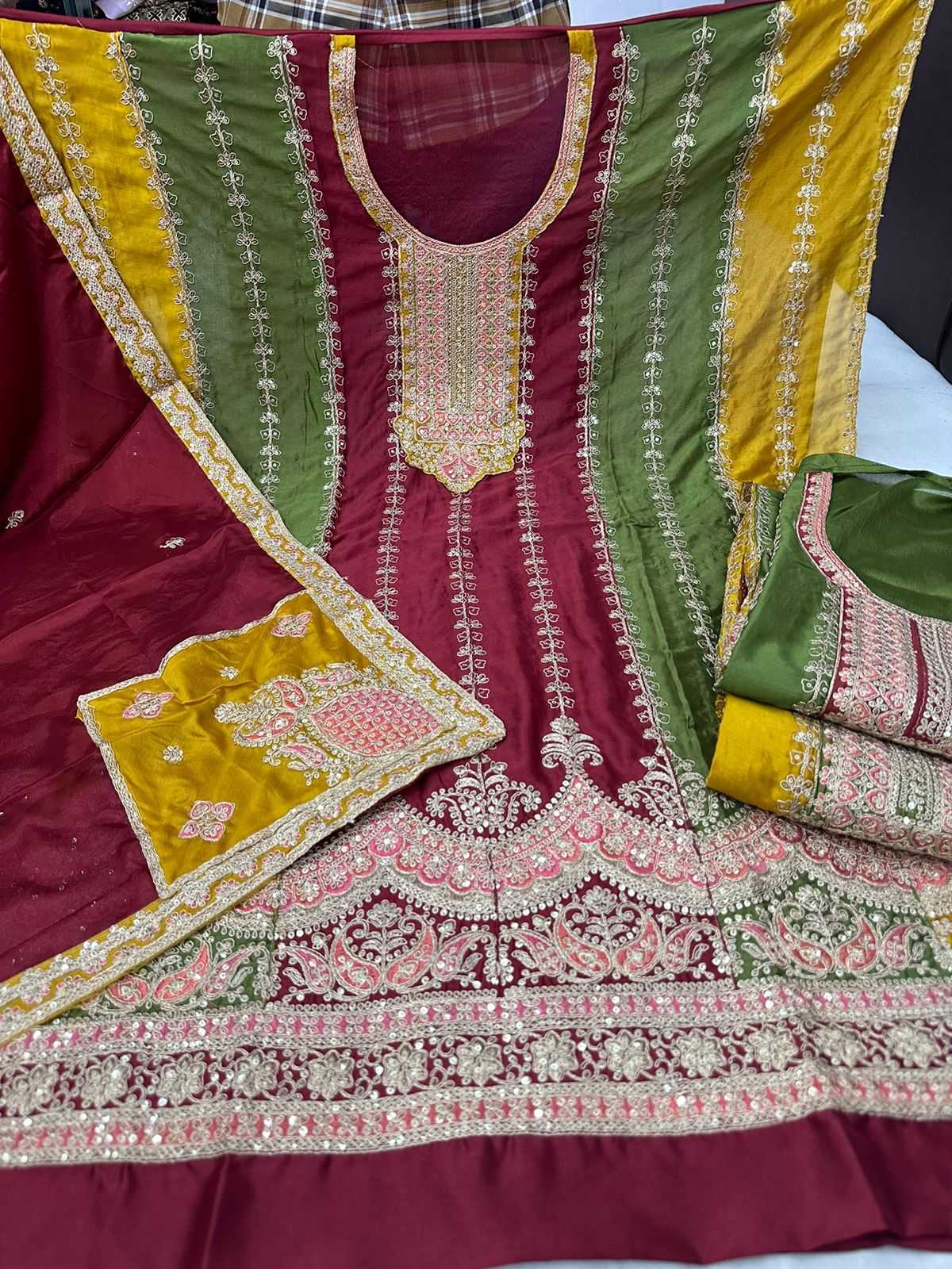 pr mango beautiful unstitch salwar kameez for occasion wear