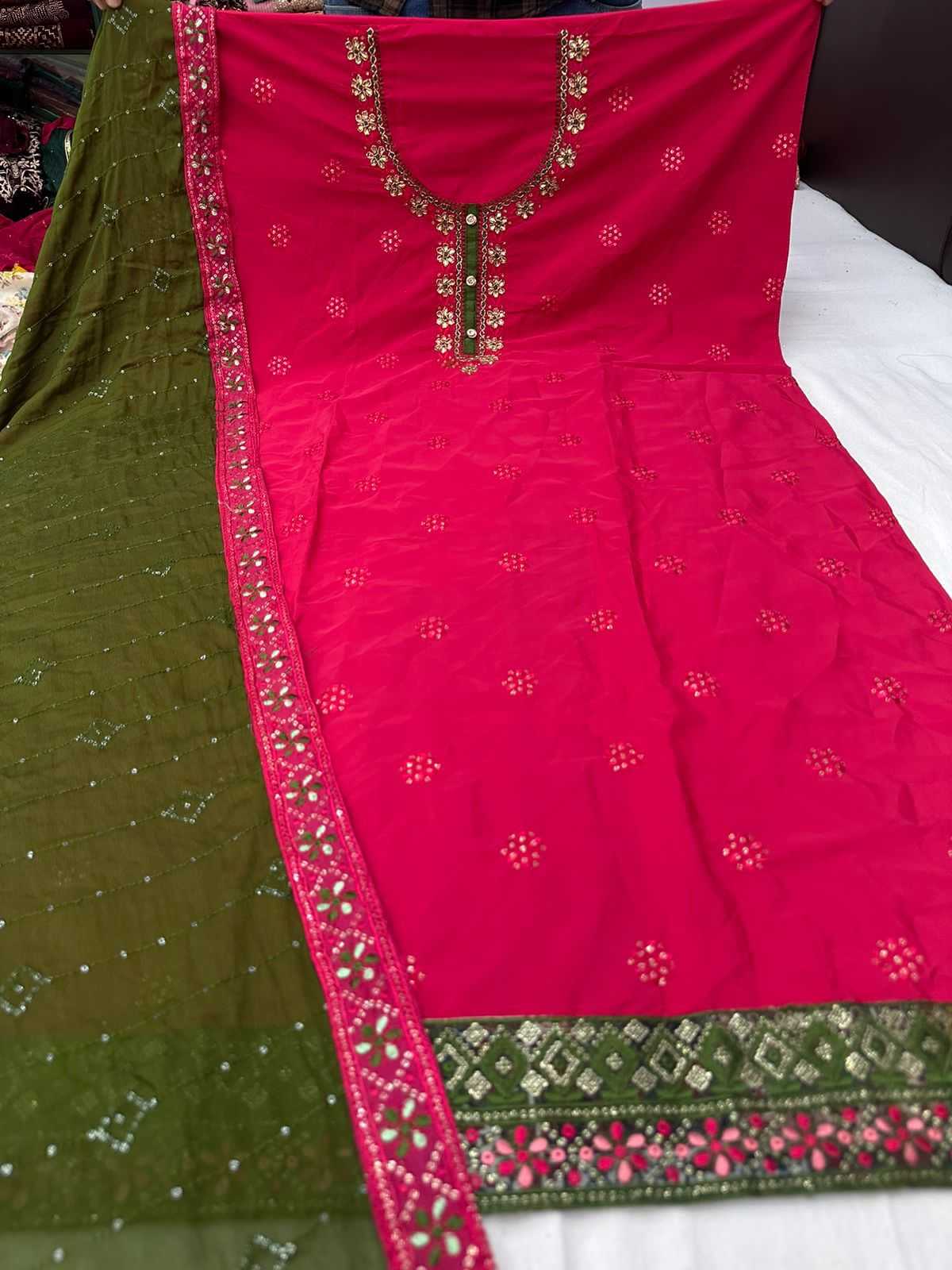 pr oman party wear designer dress materail