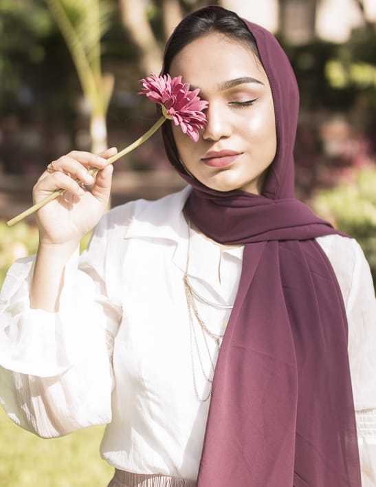Pr plain georgette hijab new collection 