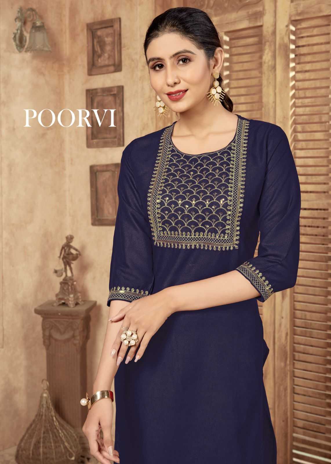 pr poorvi fullstitch rayon straight kurti in big sizes