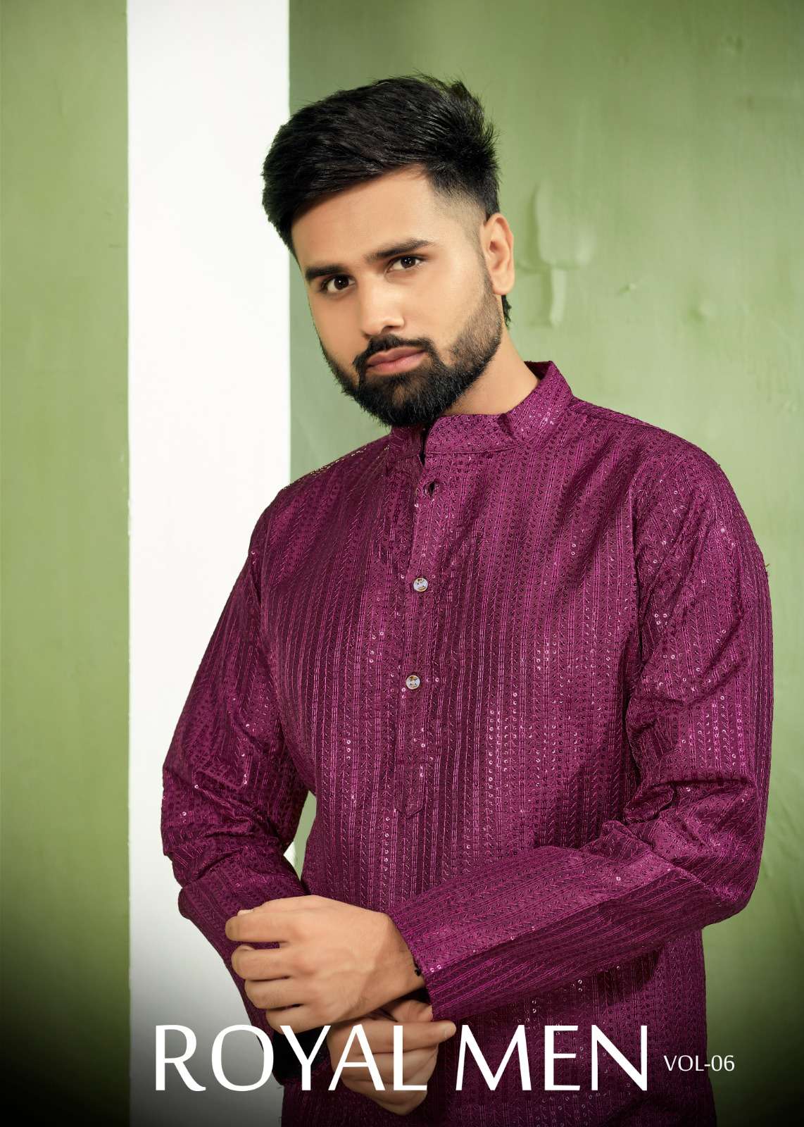 pr royal men vol 6 stitch banglori silk kurta for all occasion wear collection