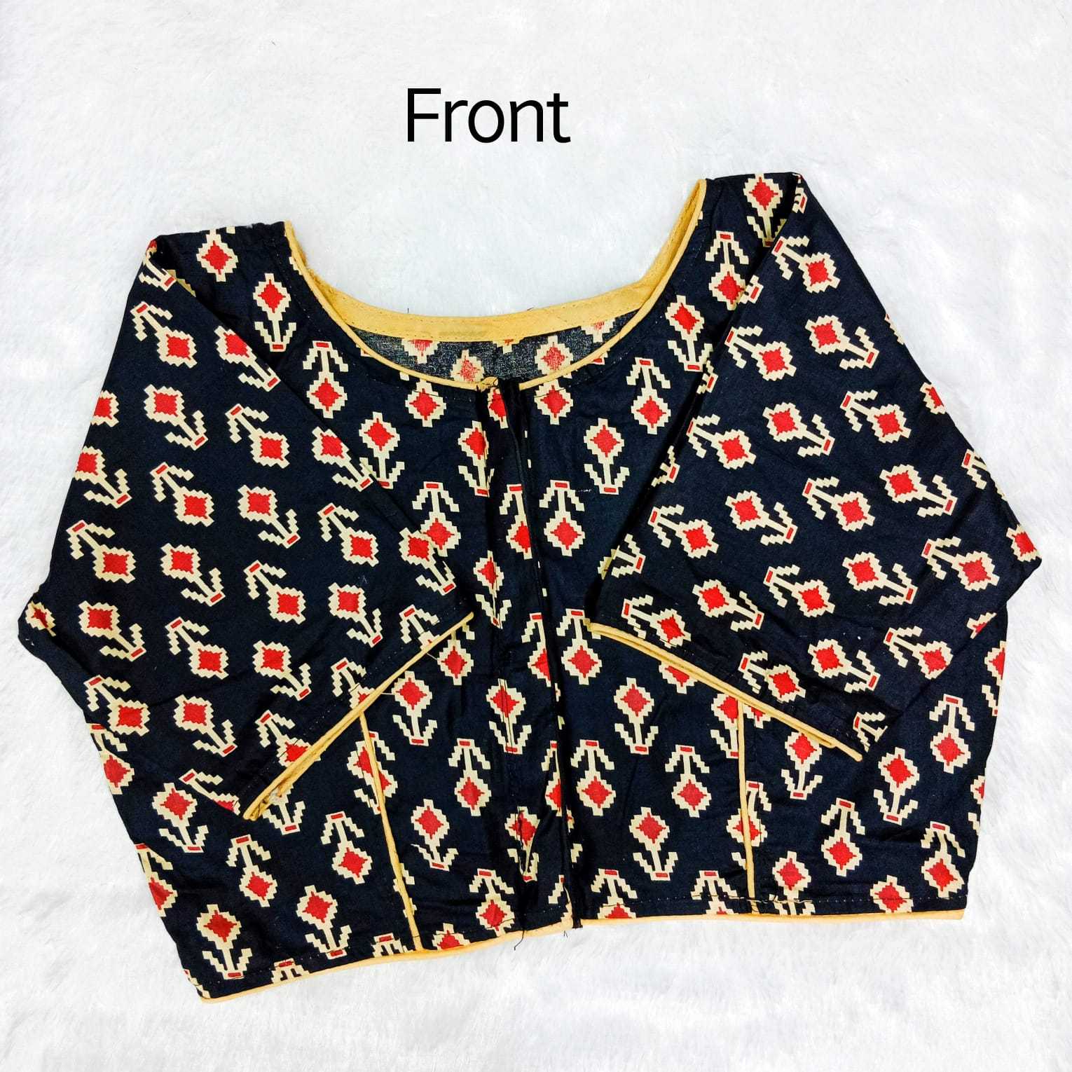 pr trending cotton blouse daily wear readymade front open hook blouse