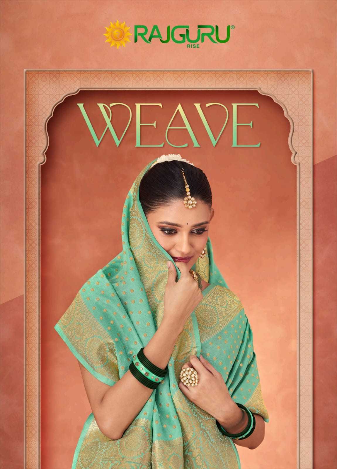 rajguru creation weave beautiful elegant festive wear sarees wholesaler