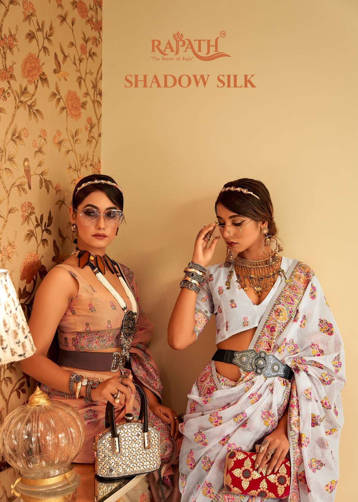 rajpath present shadow silk 153001-153006 amazing pashmina butta silk saree collection