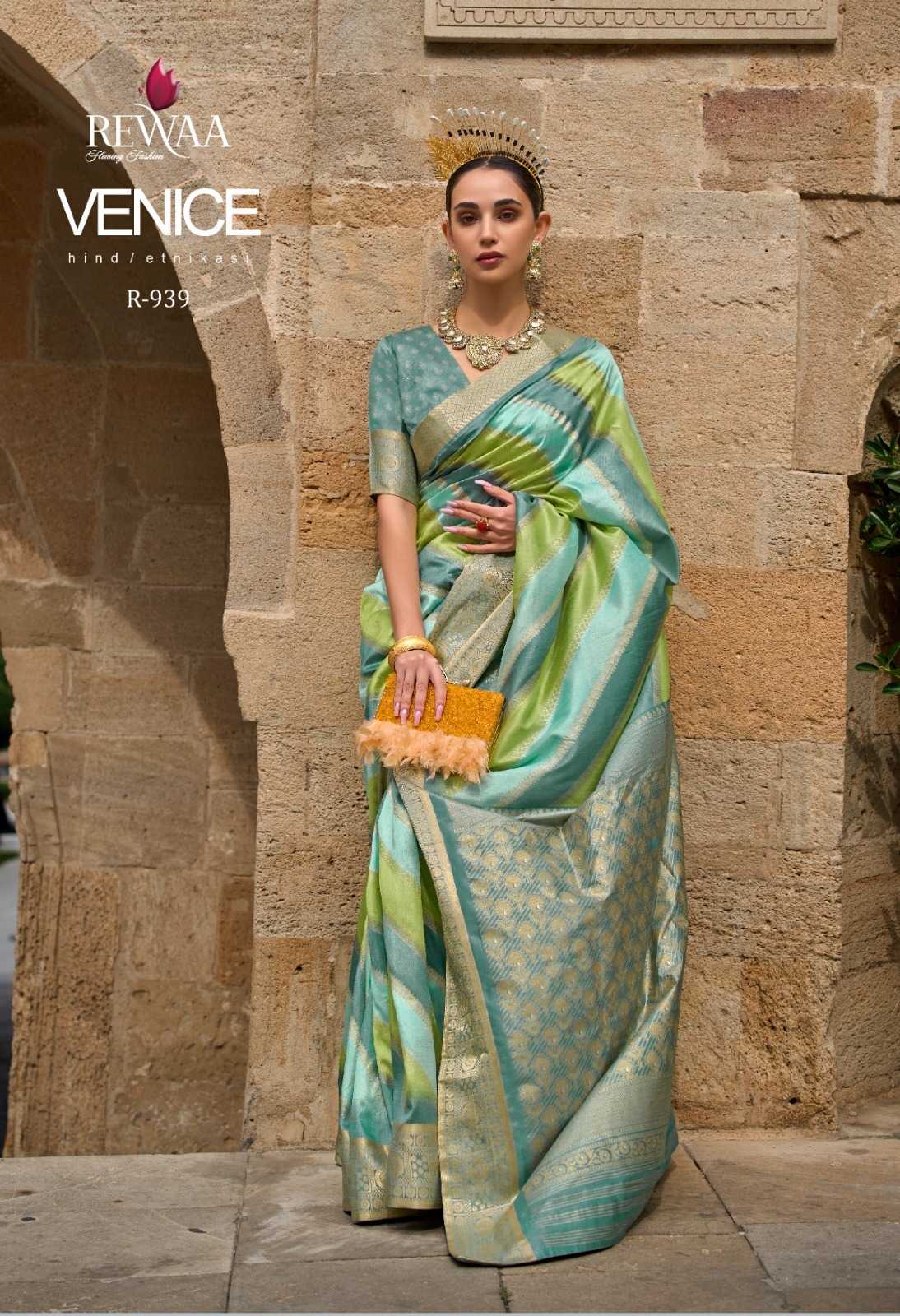 rewaa present venice 930-939 party wear sarees new catalog 