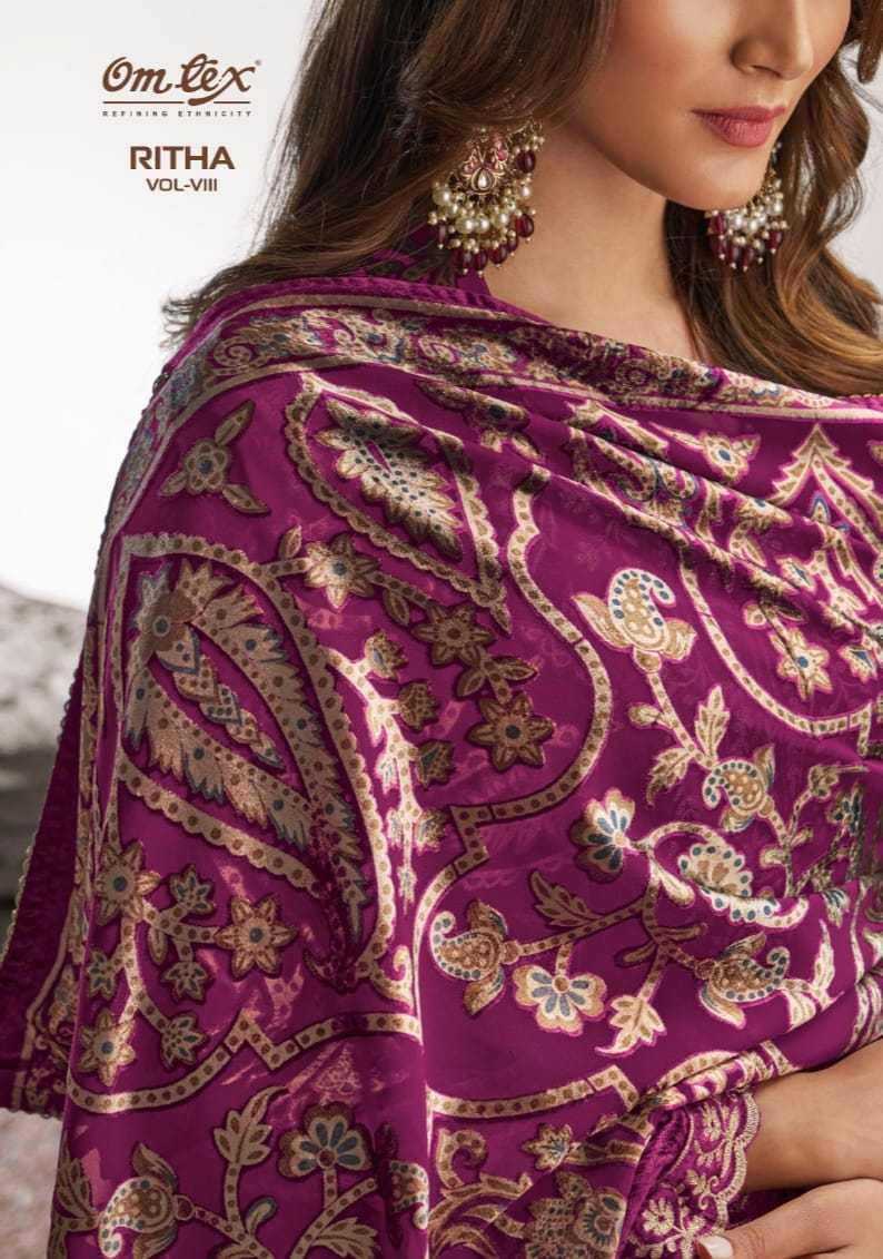 ritha vol 7 by omtex velvet winter wear unstitch salwar kameez for festive season