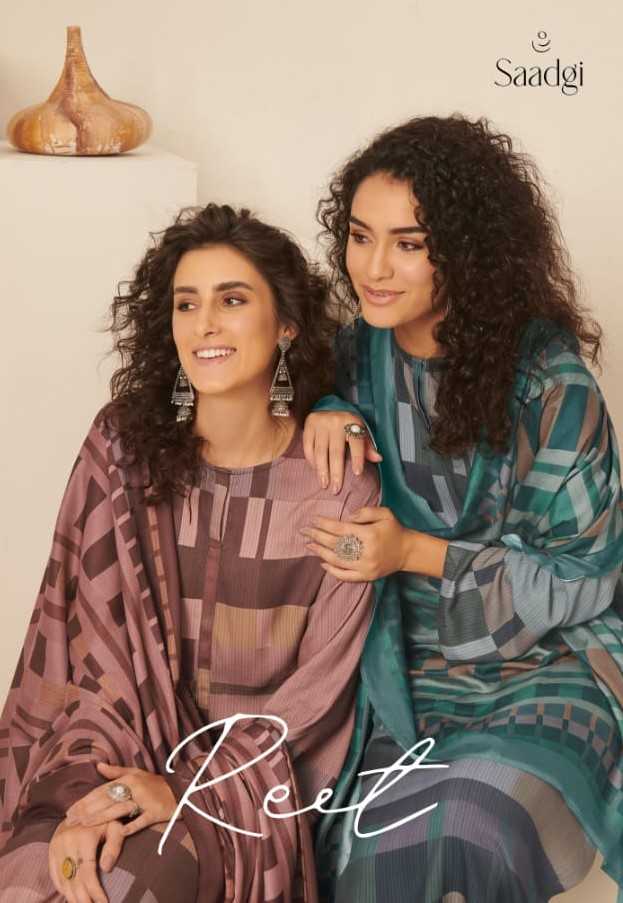 saadgi reet pakistani staple twill winter wear dress material catalog