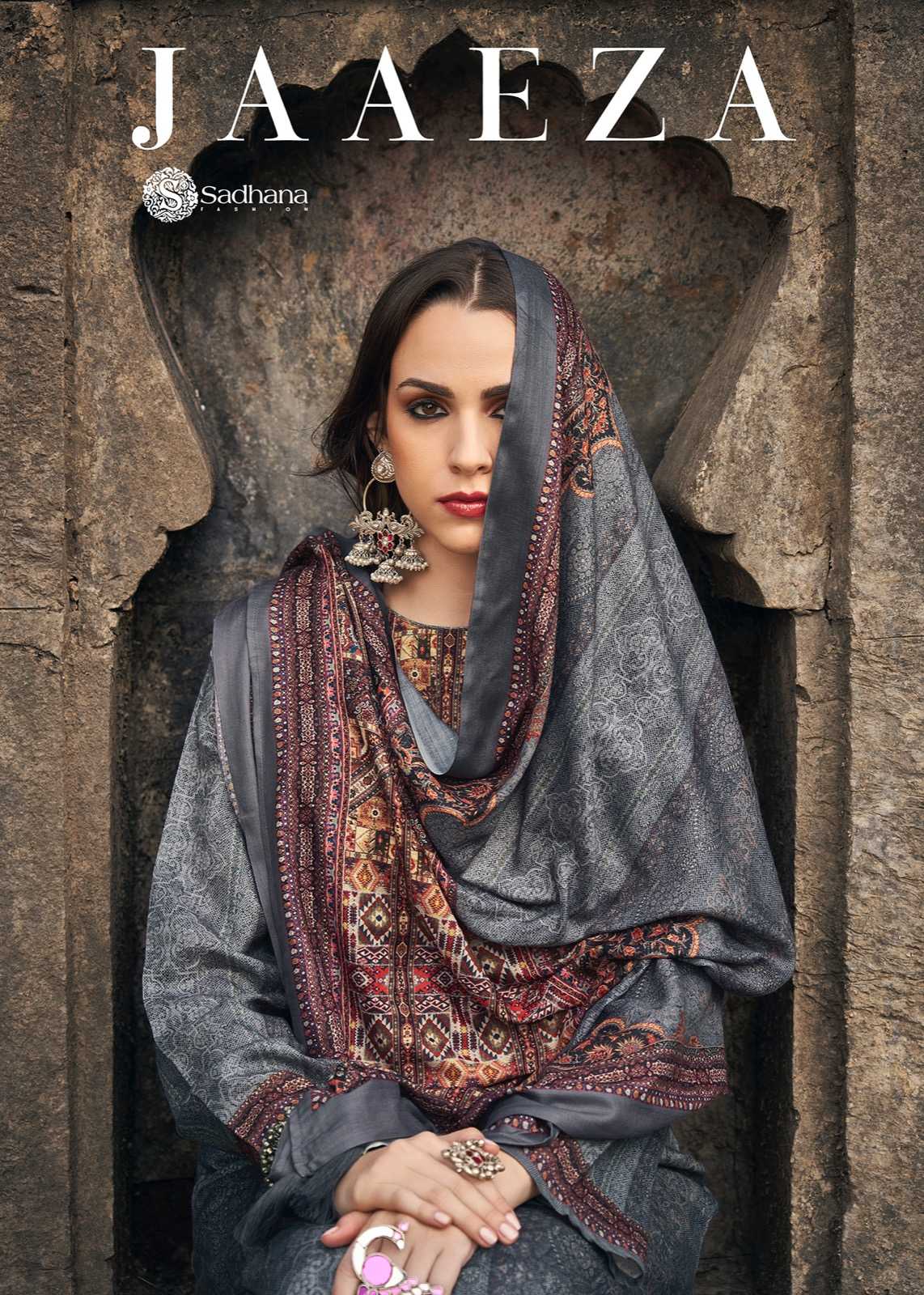 sadhana fashion jaaeza amazing digital print winter wear salwar suit wholesaler