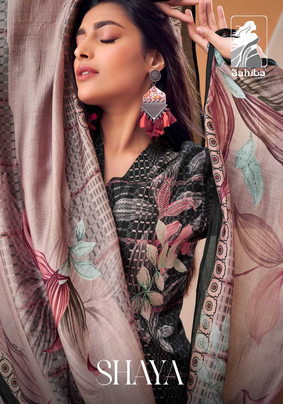 sahiba present shaya winter wear digital print unstitch salwar kameez 