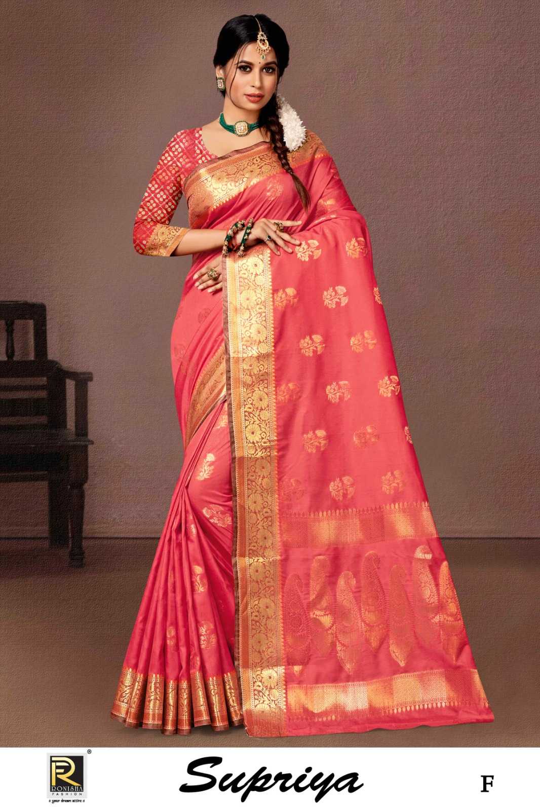 SUPRIYA  BY RANJNA SAREE BANARASI SILK PREMIUM FABRICS SUPER HIT COLLECTION SAREES