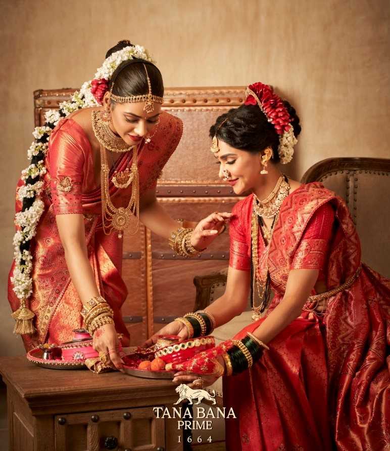 tana bana prime 1664 wedding collection cotton silk sarees 