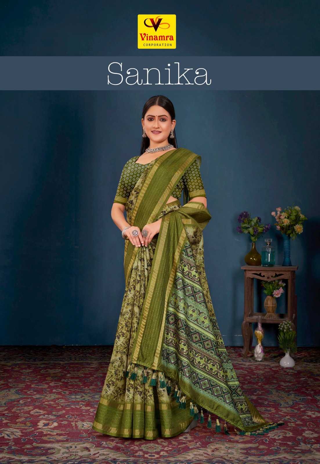 vinamra sanika fancy beautiful saree wholesaler