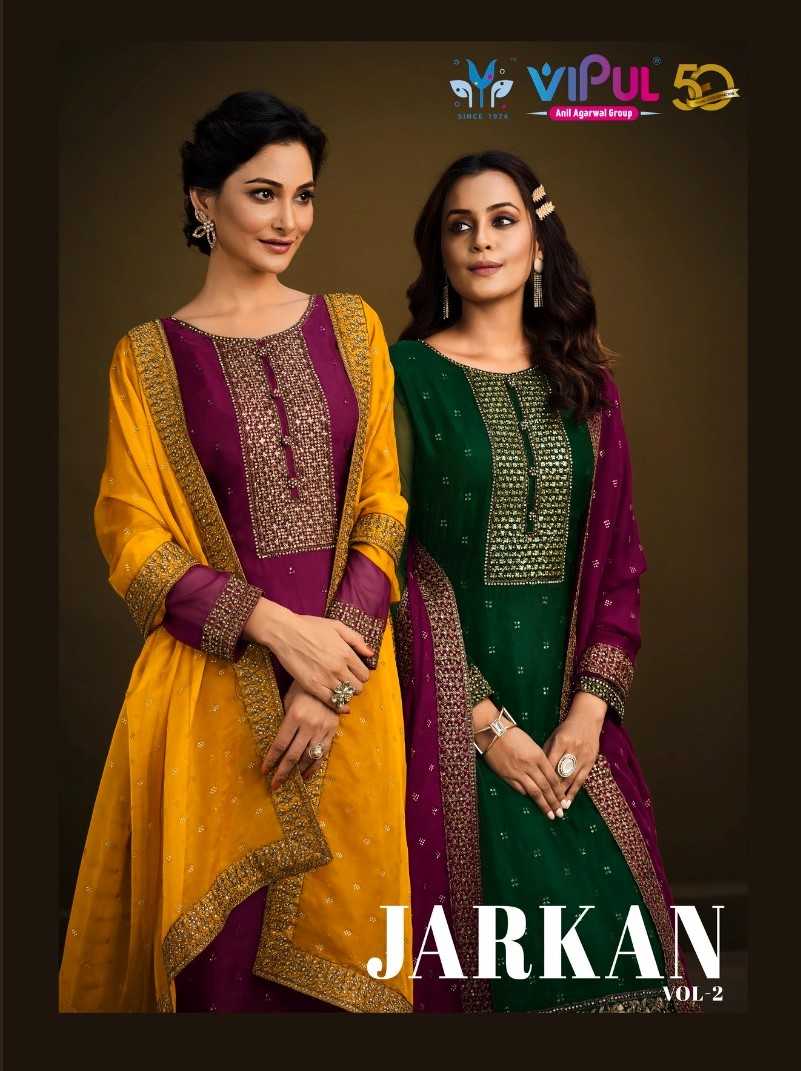 vipul fashion present jarkan vol 2 beautiful traditional dress material