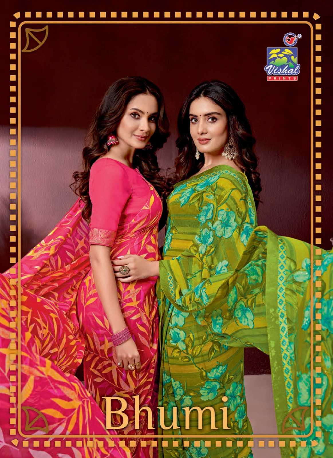 vishal prints bhumi 46467-46478 adorable fancy saree collection