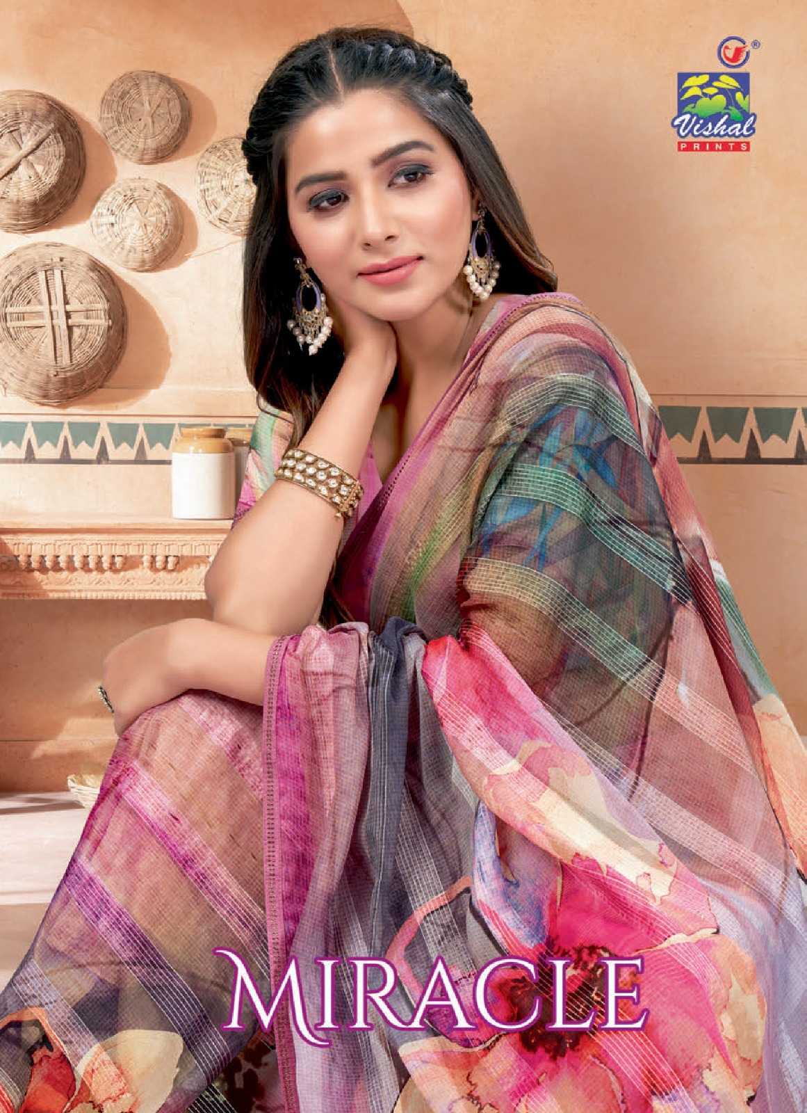 vishal prints miracle 48123-48131 fancy adorable saree collection