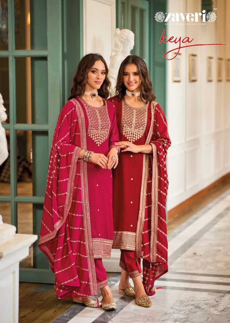 zaveri present keya fullstitch salwar kameez traditional collection