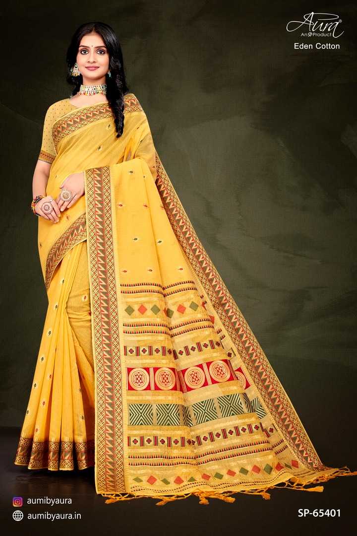 aura saree eden cotton beautiful fancy saree supplier