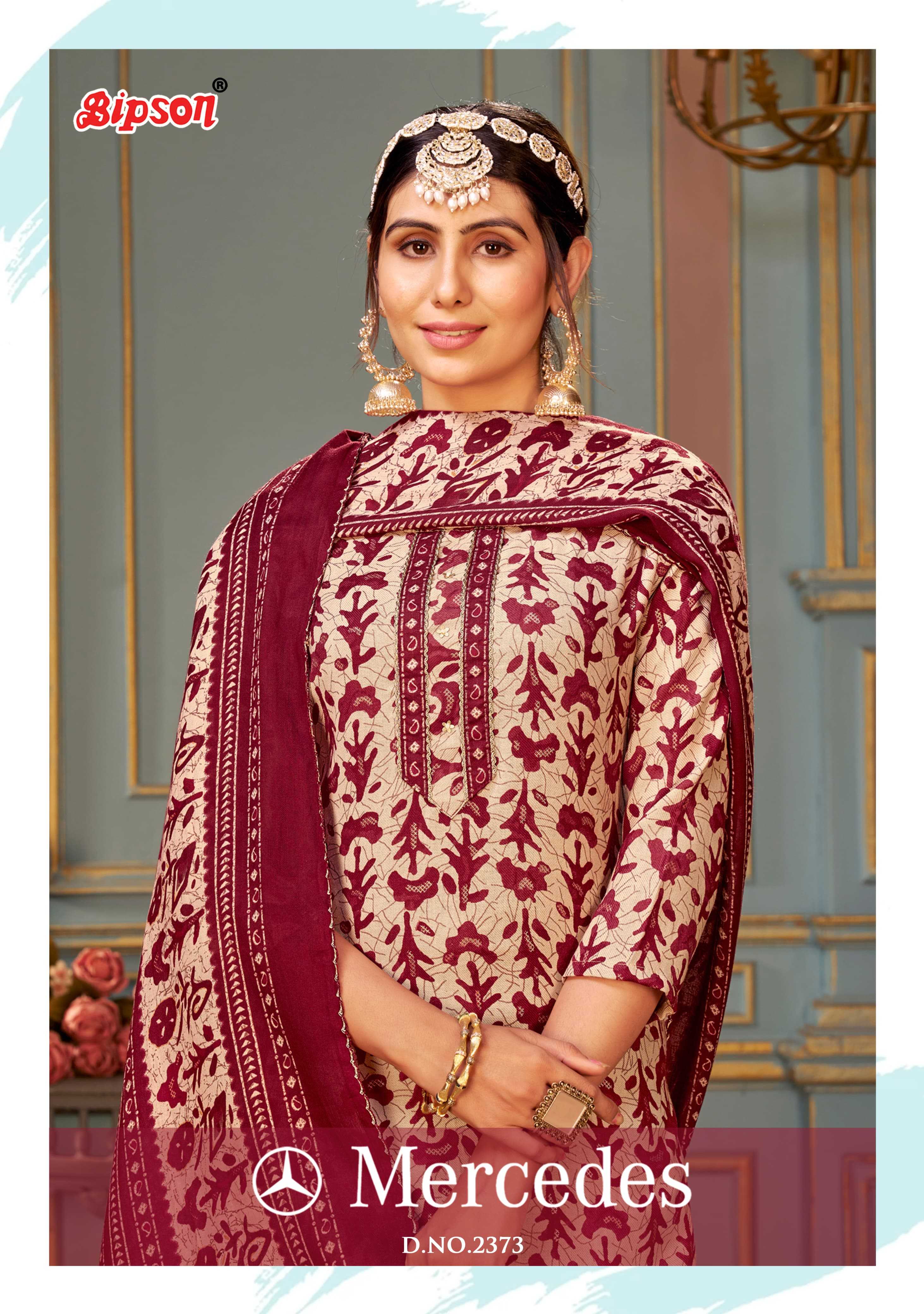 bipson mercedes 2372-2373 pashmina elegant winter wear dress material
