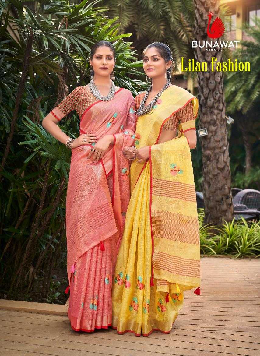 bunawat linen fashion designer linen saris wholesaler