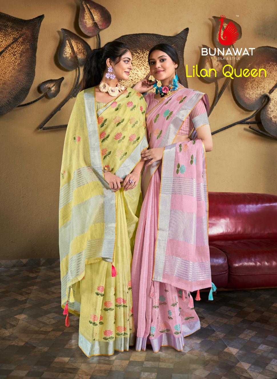 bunawat linen queen designer linen saris wholesaler