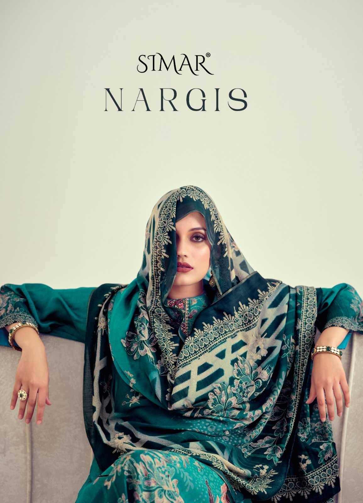 glossy simar nargis pakistani style fancy unstitch salwar kameez 