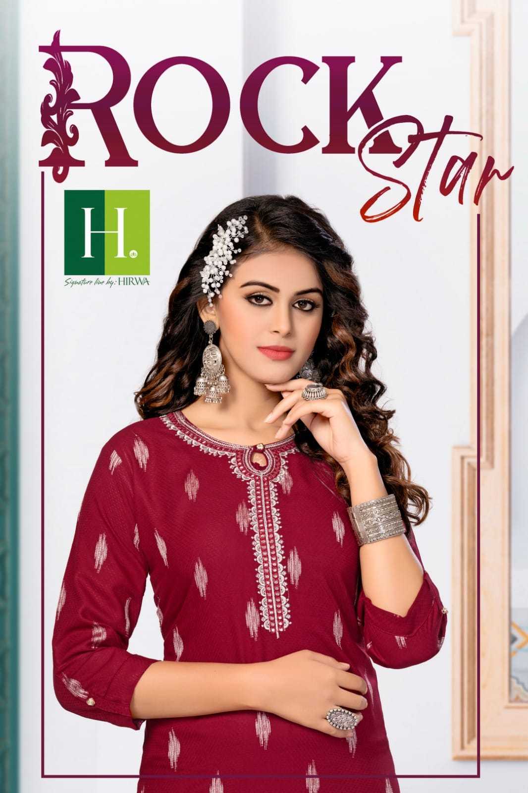 hirwa launch rockstar fancy rayon casual kurtis