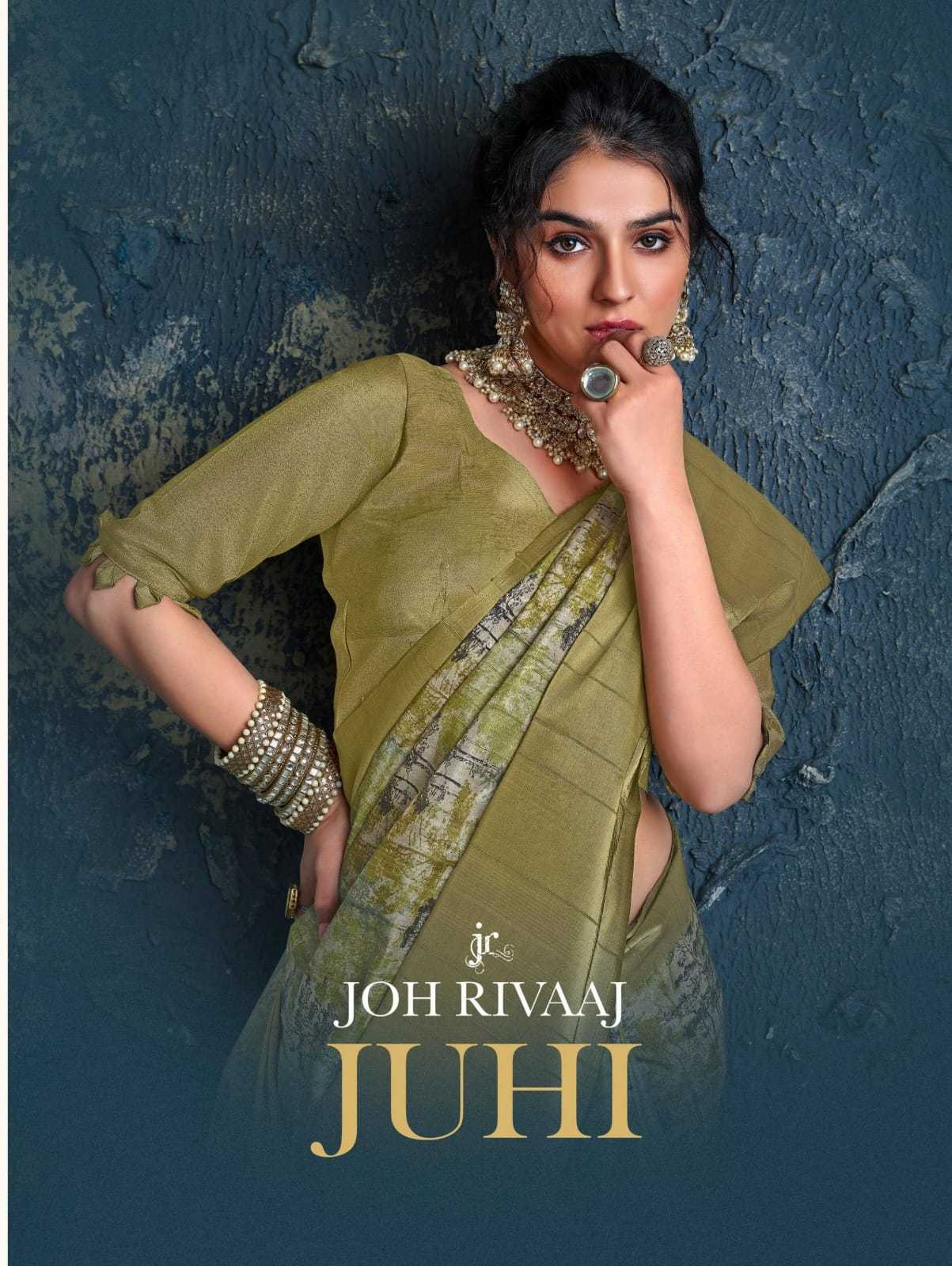 joh rivaaj juhi 73001-73009 latest collection of silk saree for occasion wear