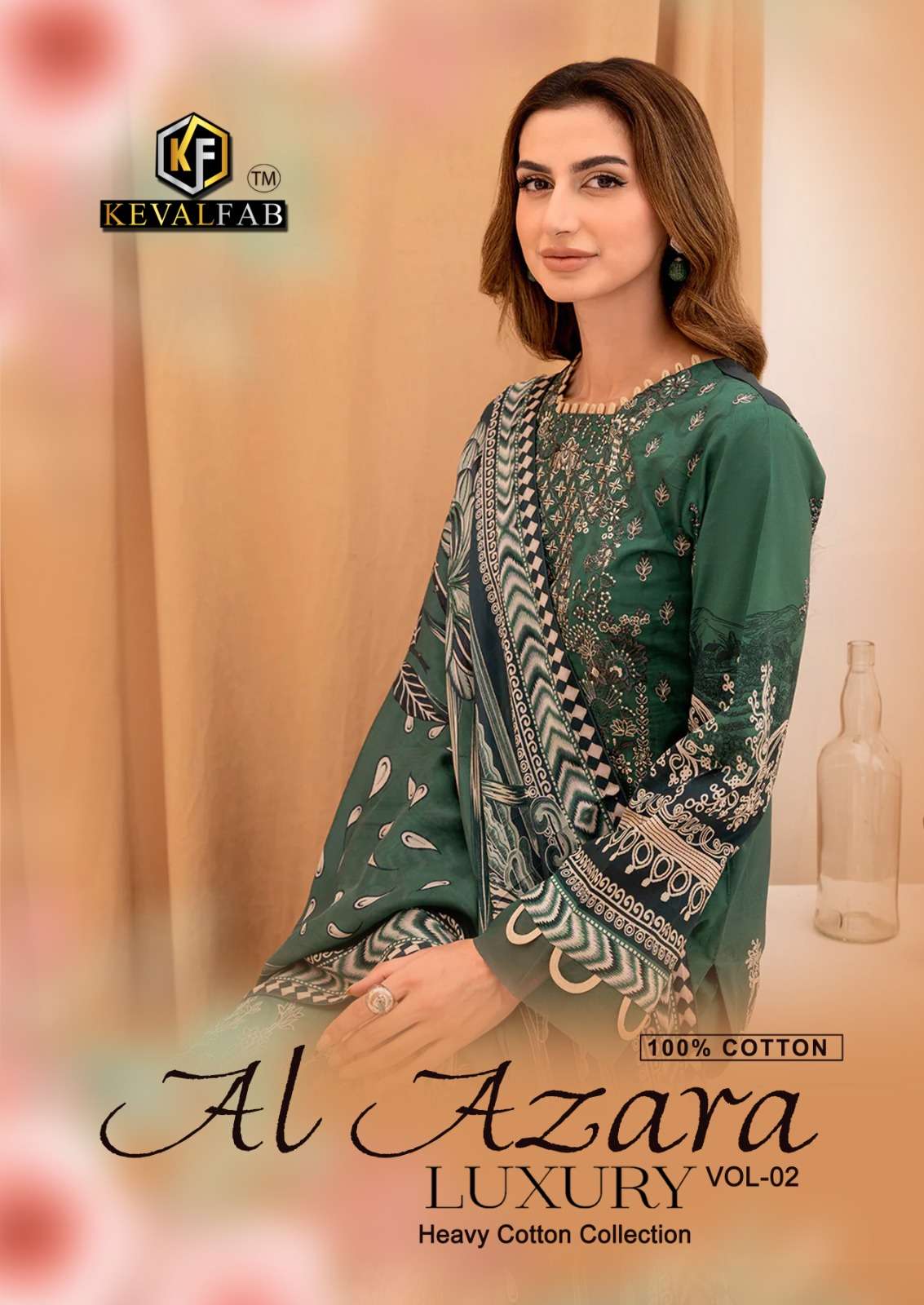 keval fab present al azara vol 2 pakistani cotton fabric salwar kameez material