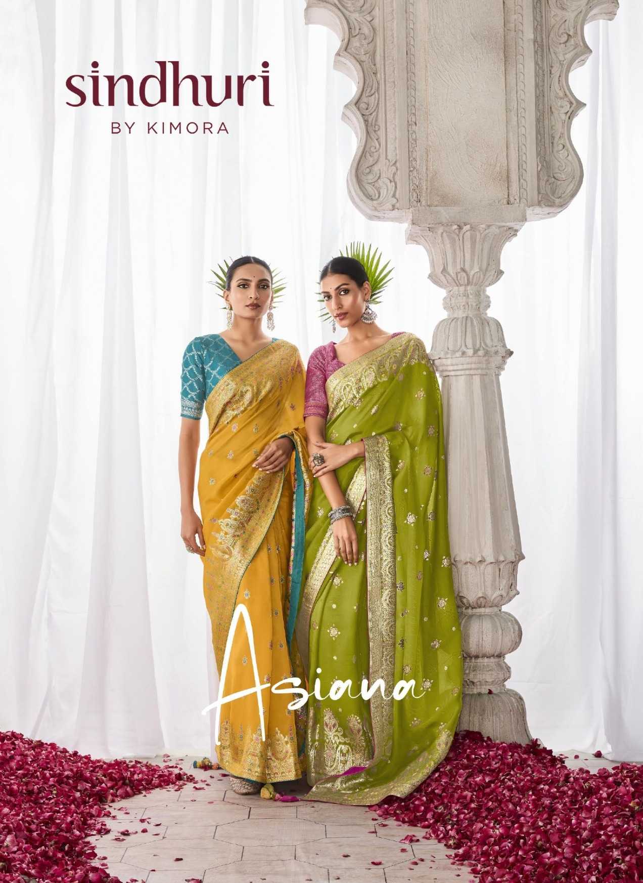 kimora sindhuri asiana 248-256 exclusive kora silk wedding sarees seller