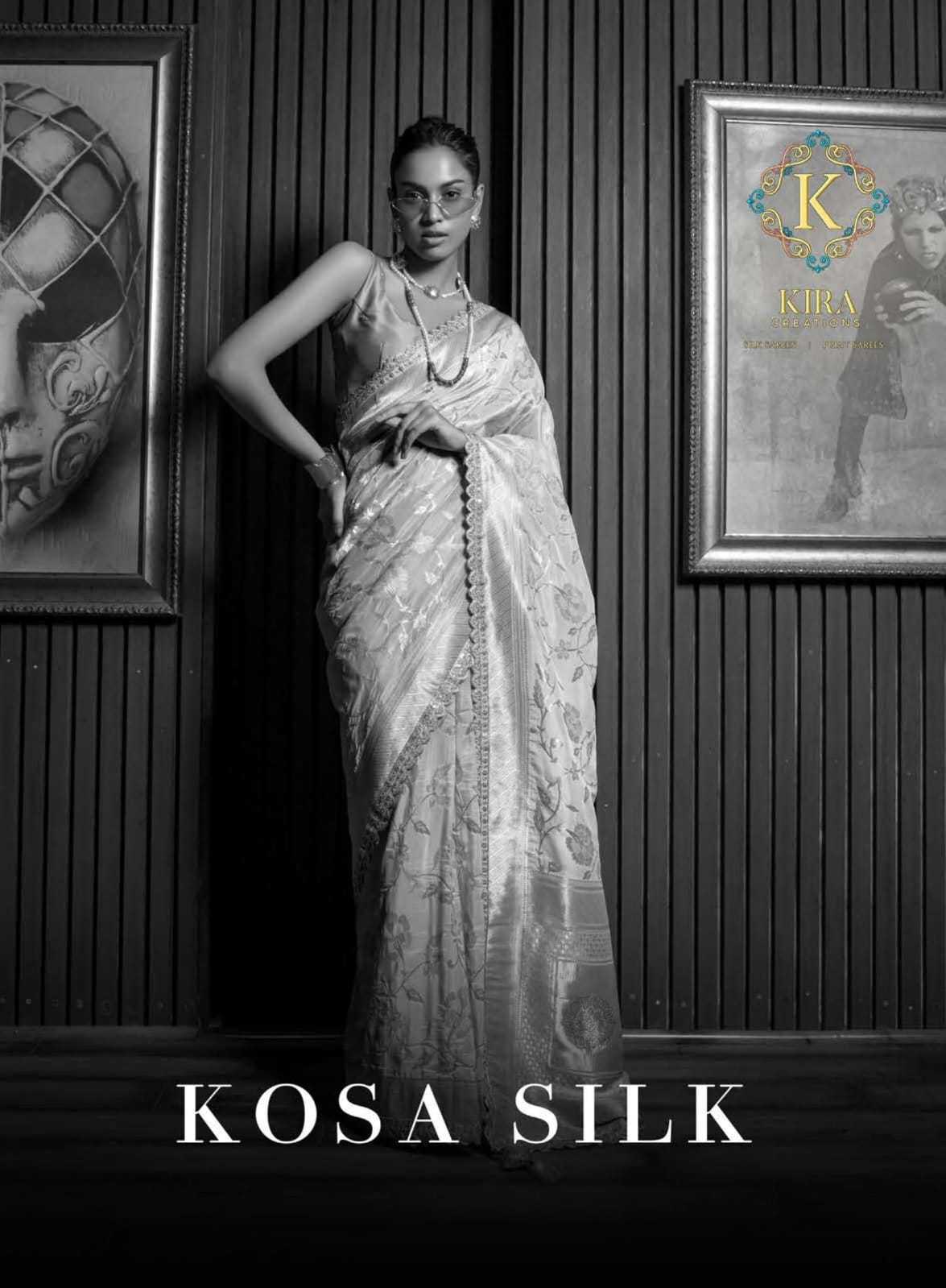 kira creation kosa silk 15001-15010 occasion wear designer sarees supplier