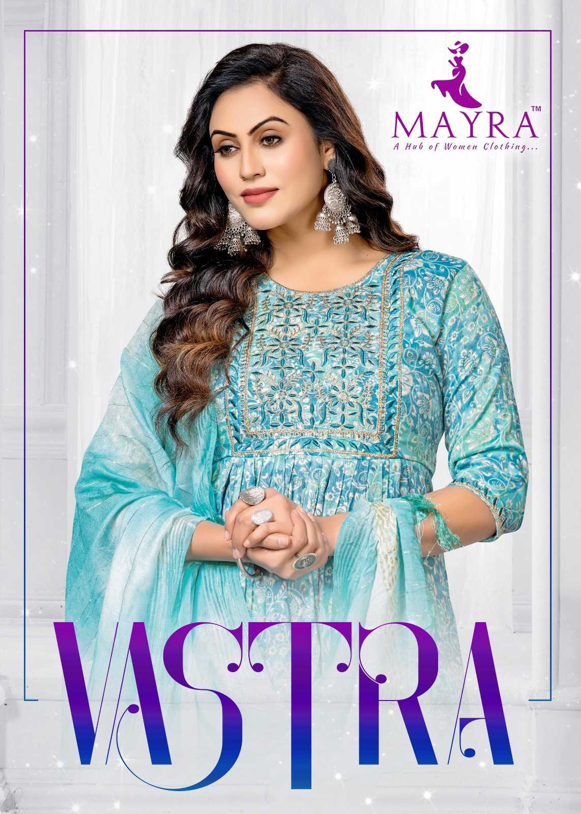 mayra vastra readymade nayra cut kurti bottom dupatta fancy combo set