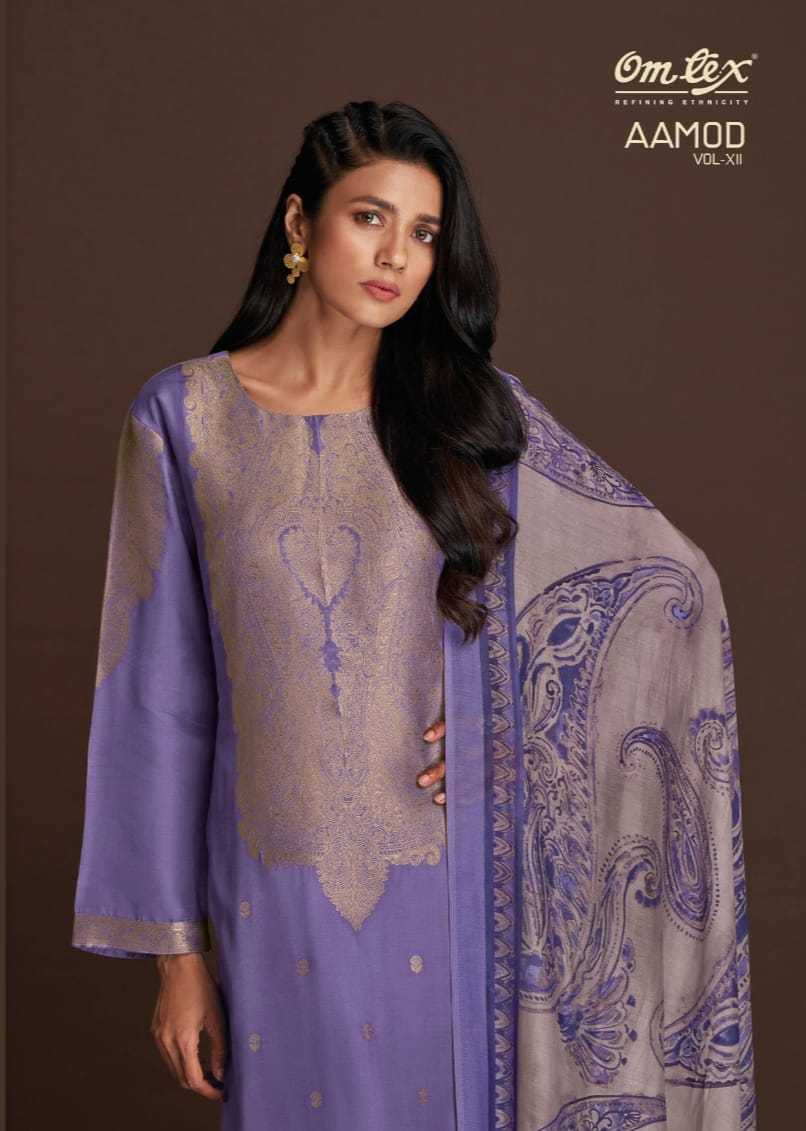 omtex aamod vol 12 amazing collection of fancy unstitch salwar kameez