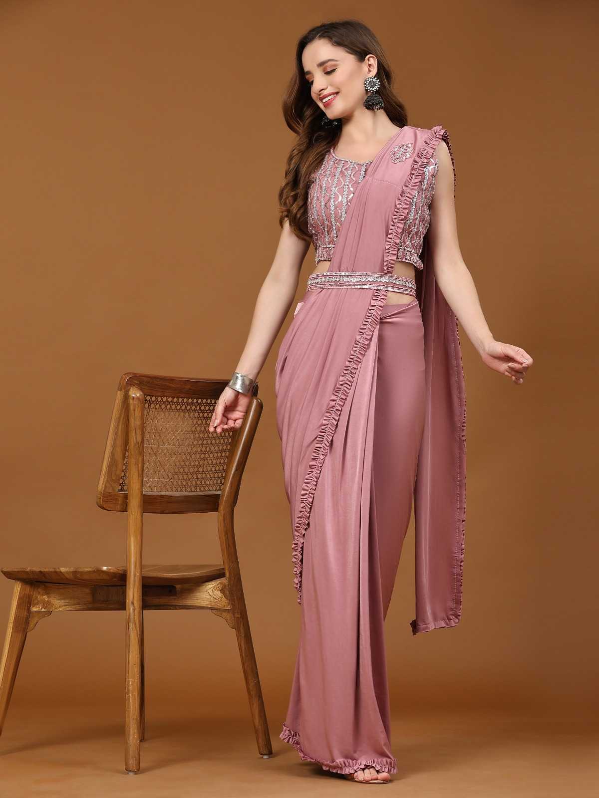 pr 101997 designer ready to wear frill border sarees collection