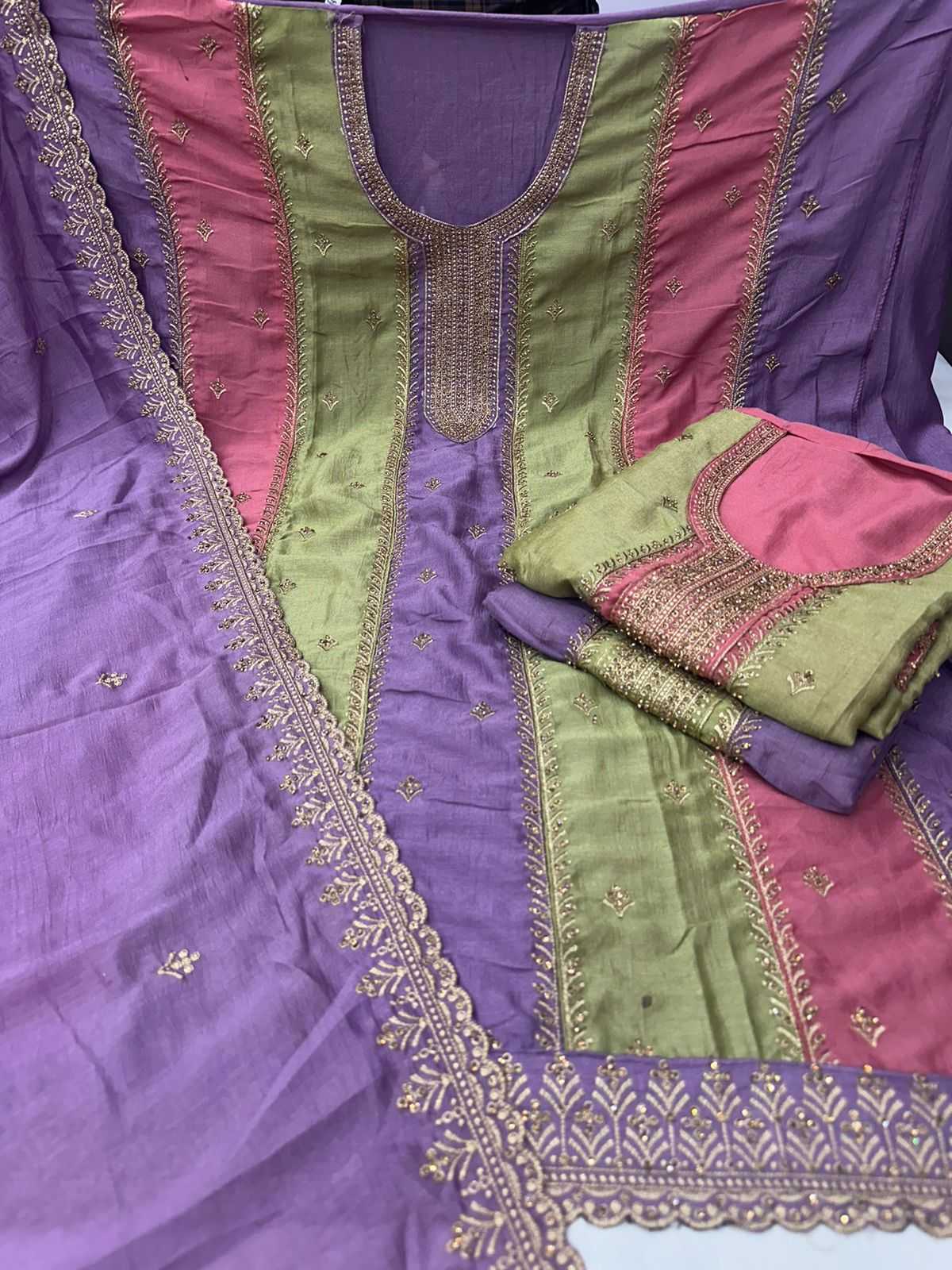 pr glitter designer festive wear unstitch salwar kameez catalog