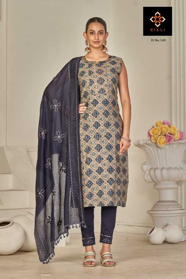 pr rikli readymade kurti pant dupatta casual wear brand new suits combo set