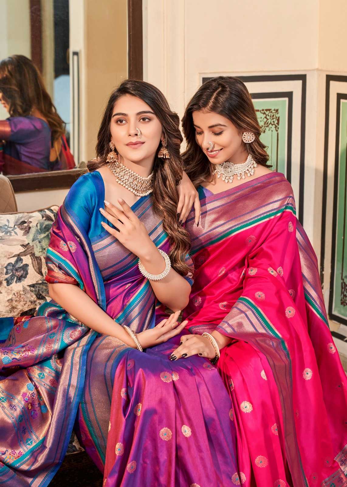 rajpath nitya paithani 122001-122007 beautiful silk elegant sarees supplier