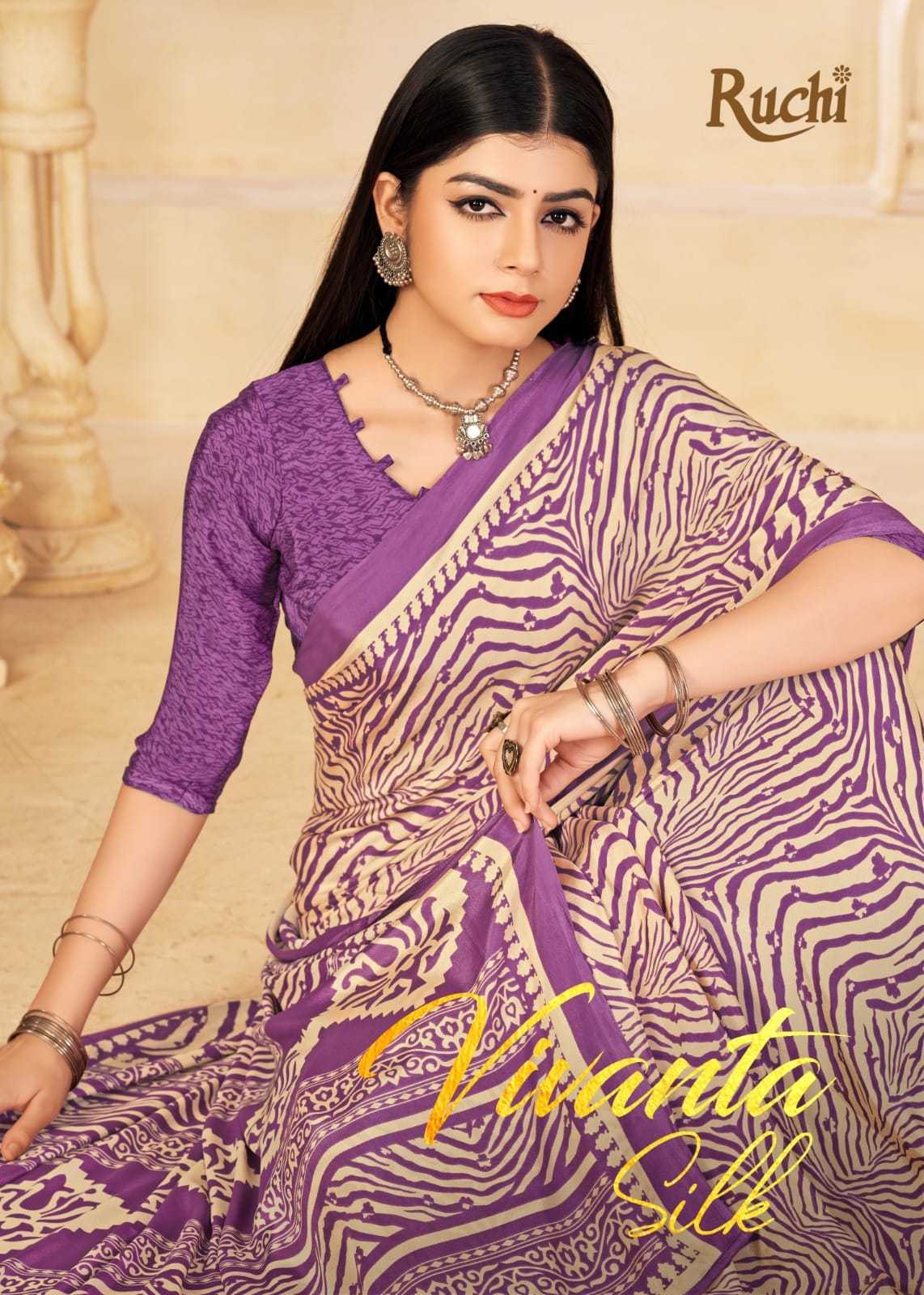 ruchi vivanta silk vol 25 casual wear beautiful saree catalog