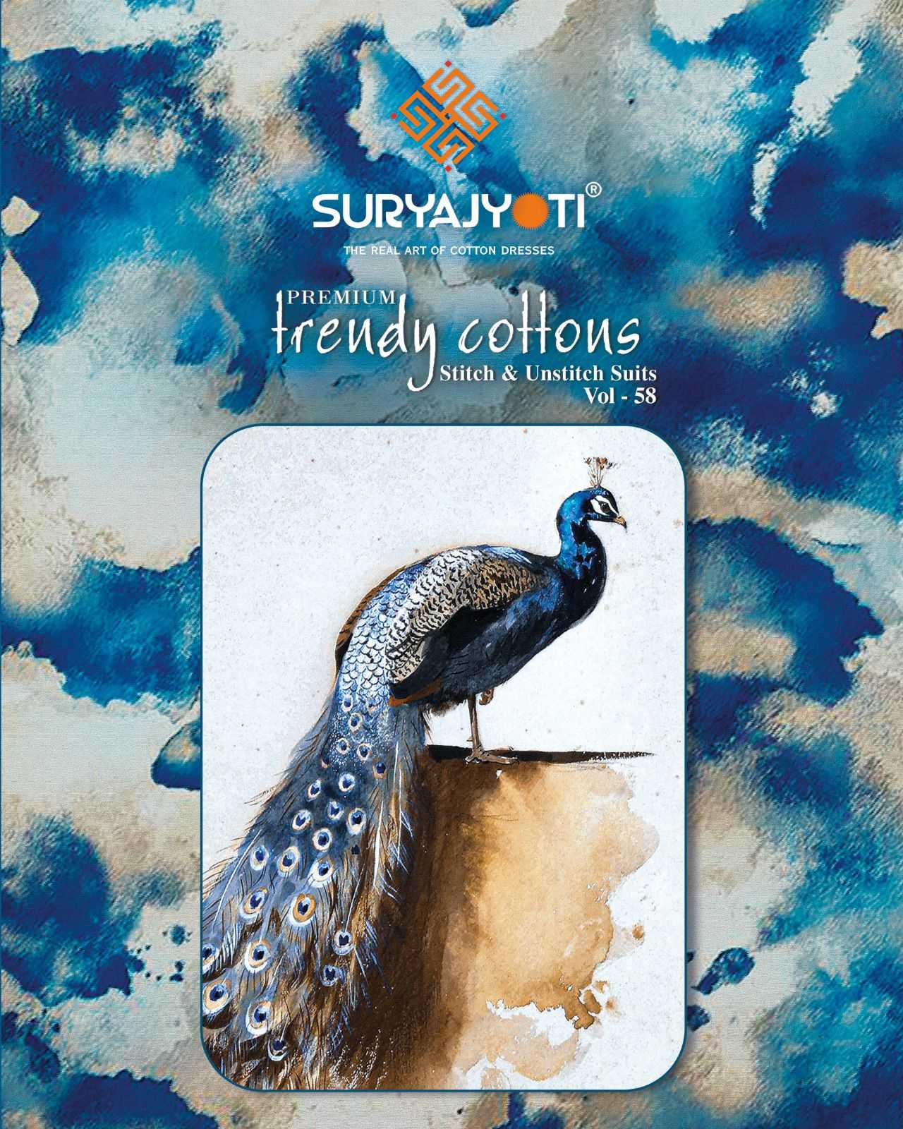 suryajyoti trendy cotton vol 58 amazing casual dress material