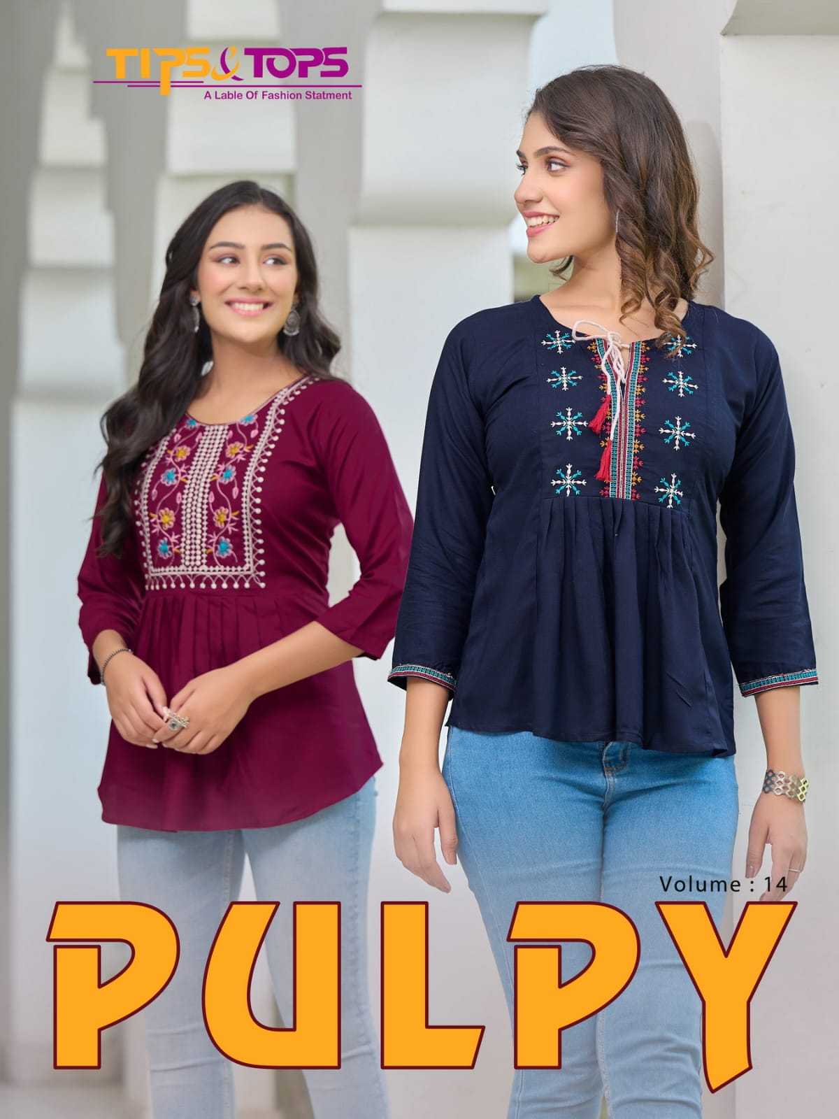tip and tops pulpy vol 14 very fancy readymade short top girls collection