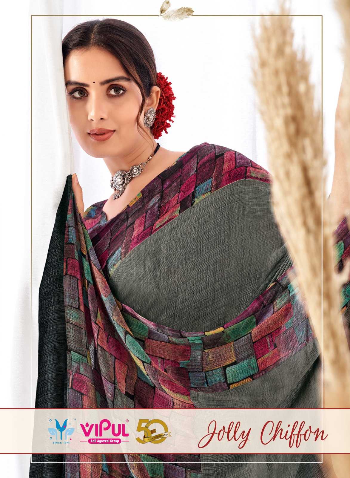 vipul fashion jolly chiffon 75906-75917 series amazing fancy sarees