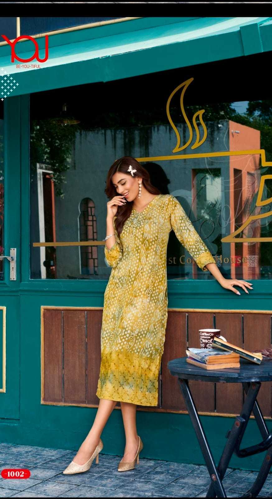 Wanna you fancy long kurtie 1002-1004 batik print kurti combo set